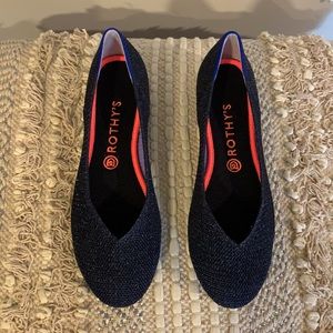 New Rothy’s Metallic Lattice Stitch Flats